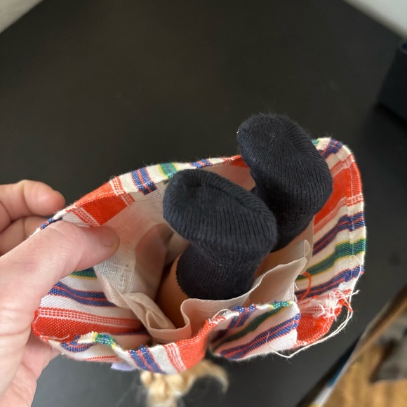 Vintage Dutch Plastic Colorful Traditional Dress Doll Blonde 13" - Picture 4 of 4